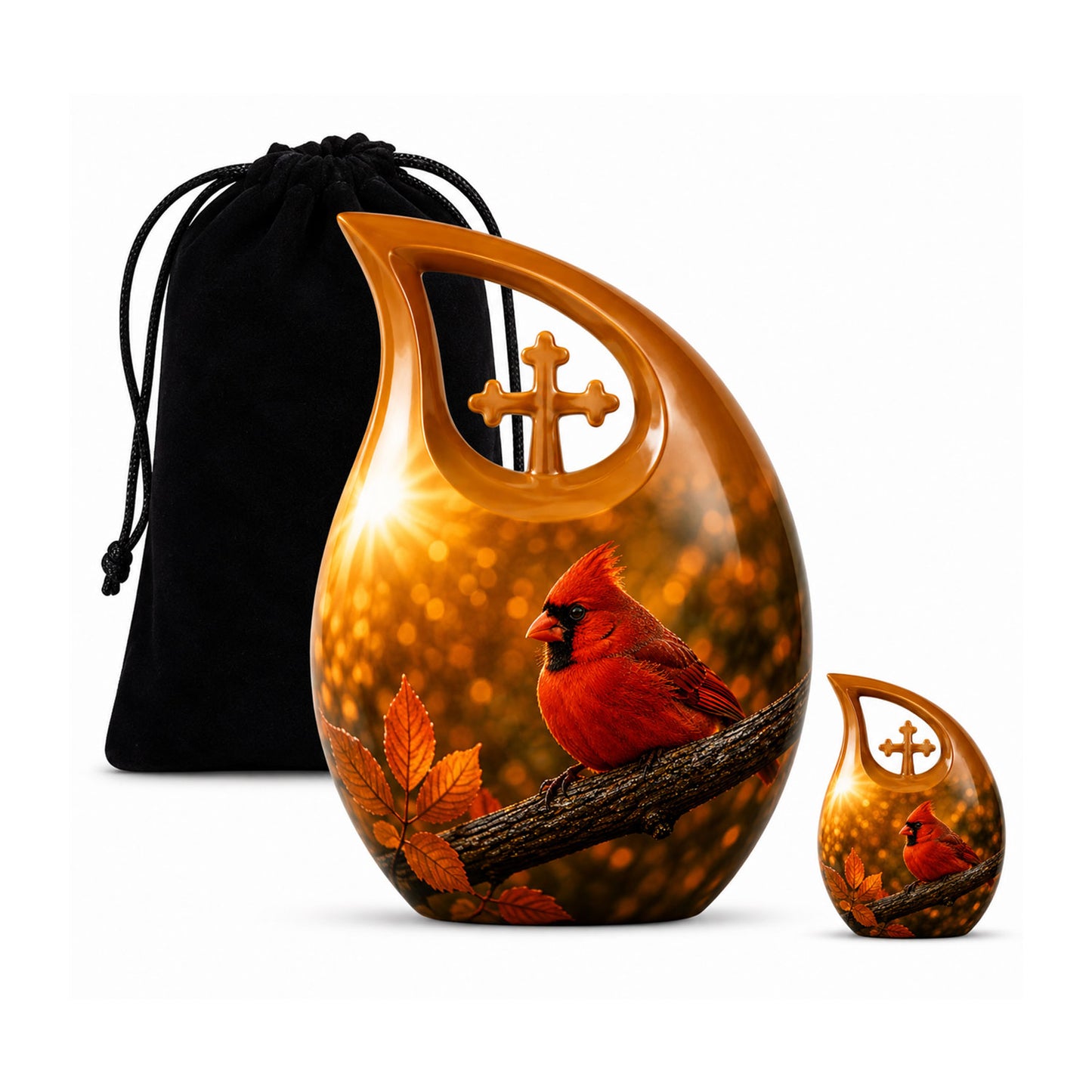 Redbird Cardinal Cremation Urn for Ashes