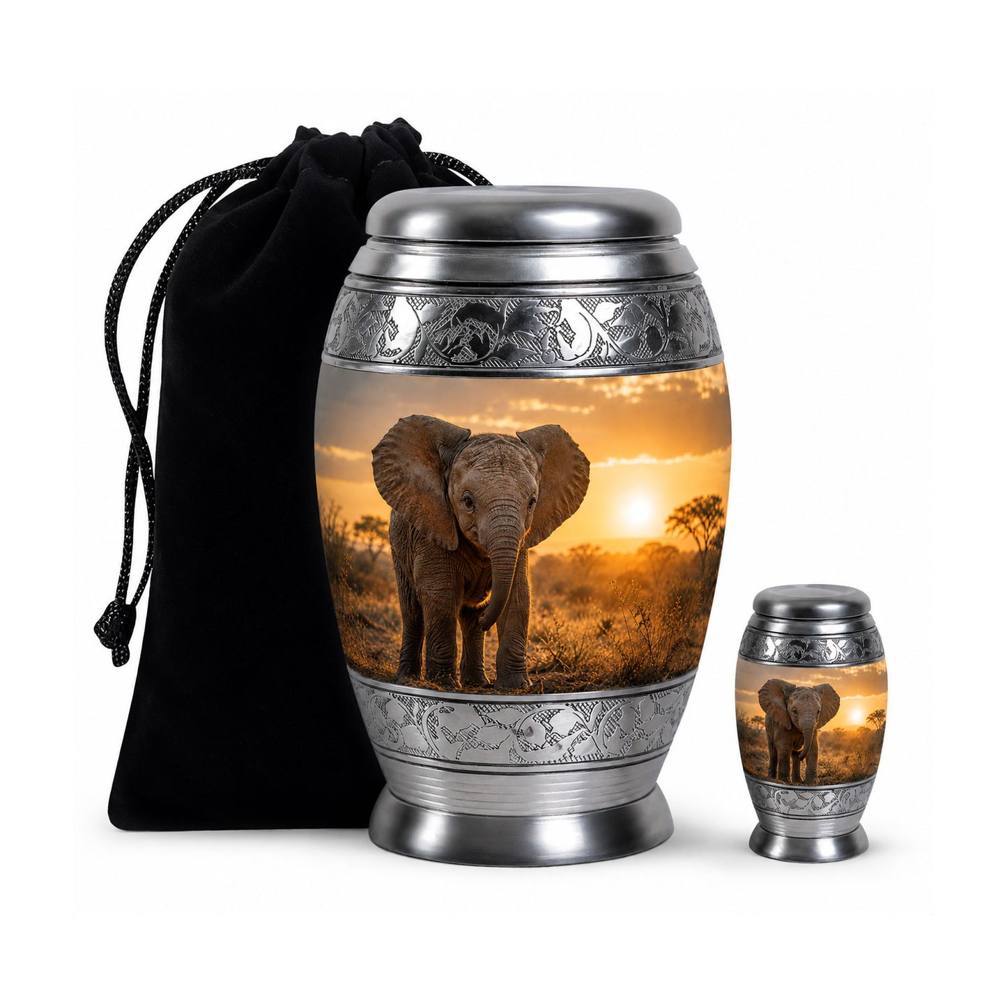 Baby Elephant Cremation Urn For Ashes