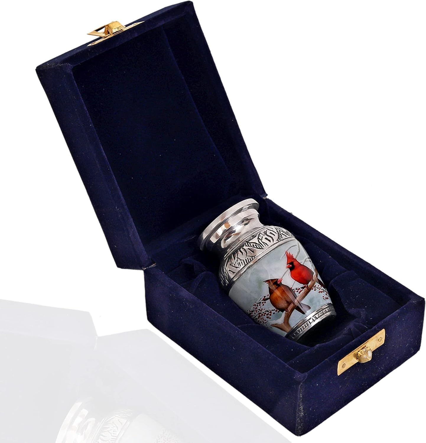Cardinal Birds Memorial Urn —Small Decorative Keepsake for Ashes