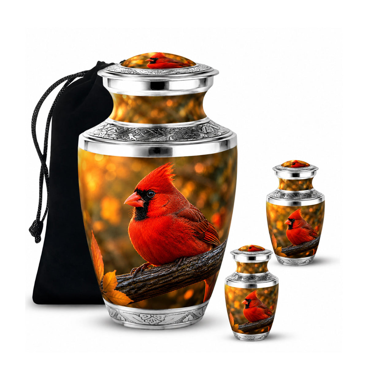 Redbird Cardinal Cremation Urn for Ashes