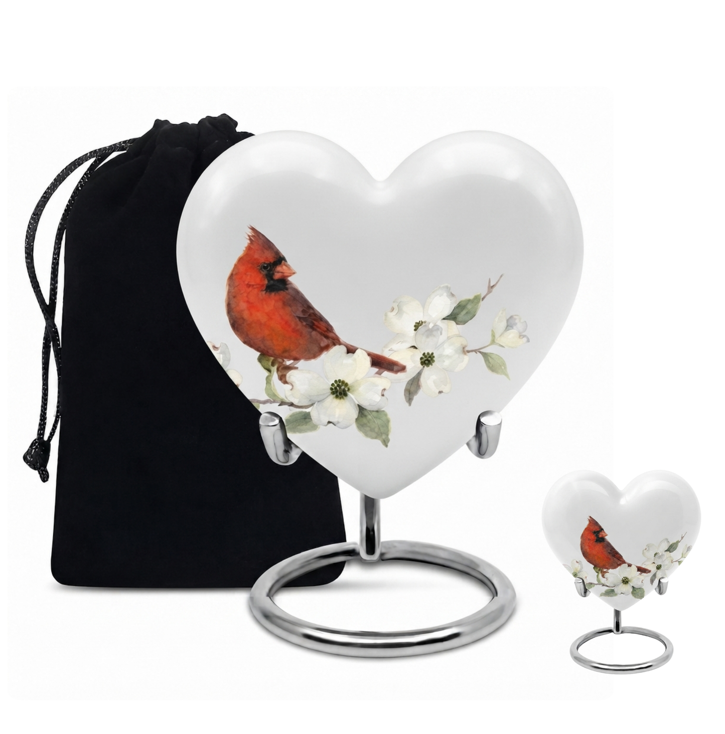 Red Cardinal Cremation Urn for Ashes