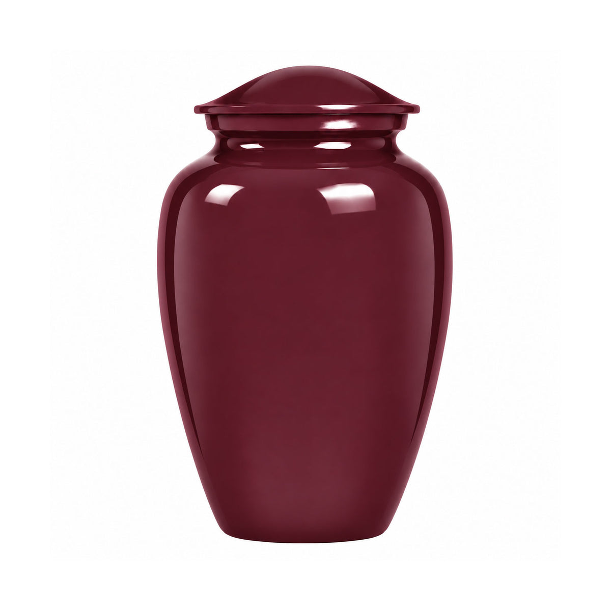 Custom Cremation Urn – Classic Burgundy Urn for Human Ashes