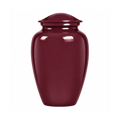 Custom Cremation Urn – Classic Burgundy Urn for Human Ashes