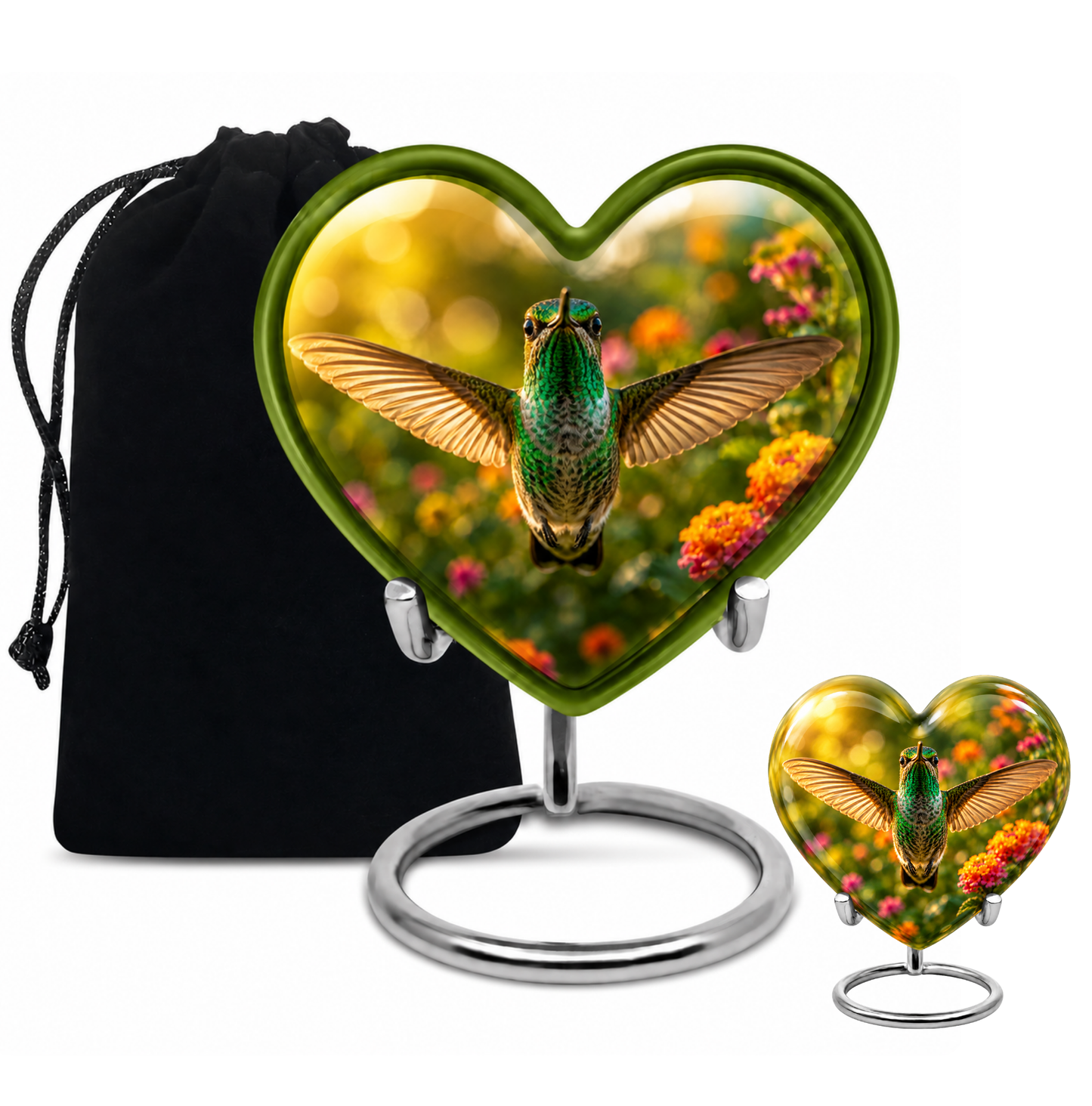 Flying Hummingbird Cremation Urn For Ashes