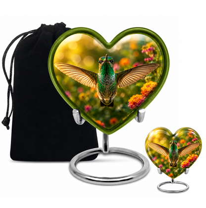 Flying Hummingbird Cremation Urn For Ashes