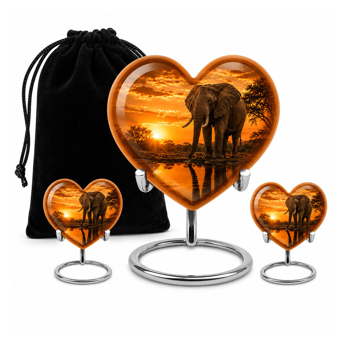 African Elephant Cremation Urn For Ashes