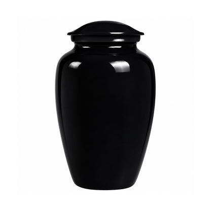 Custom Cremation Urn – Classic Black Urn for Human Ashes