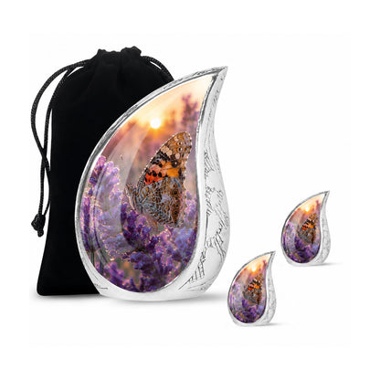 Lavender Fields Butterfly Cremation Urn