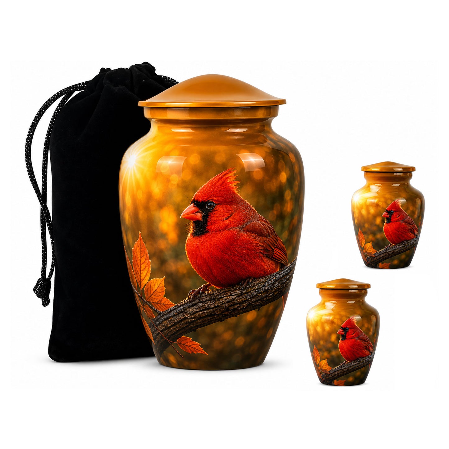 Redbird Cardinal Cremation Urn for Ashes