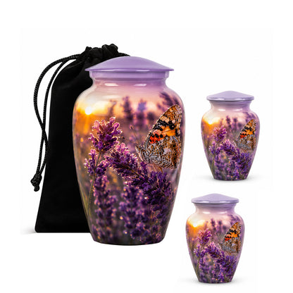 Lavender Fields Butterfly Cremation Urn