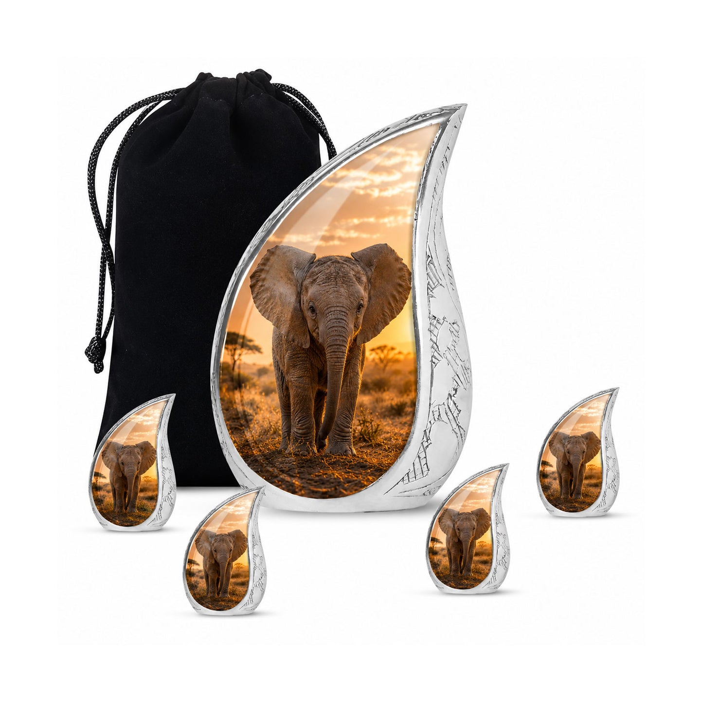 Baby Elephant Cremation Urn For Ashes
