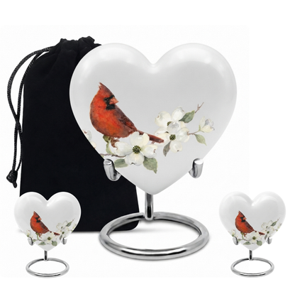 Red Cardinal Cremation Urn for Ashes