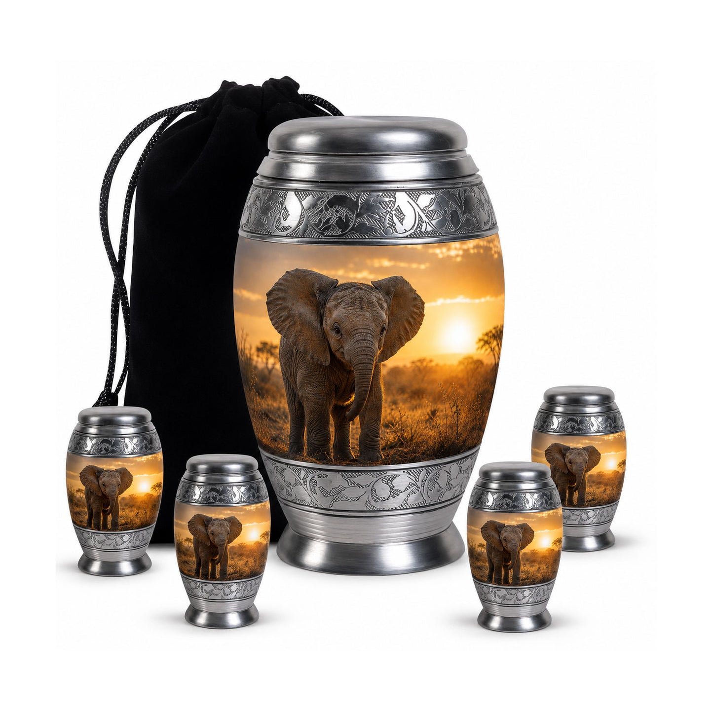 Baby Elephant Cremation Urn For Ashes