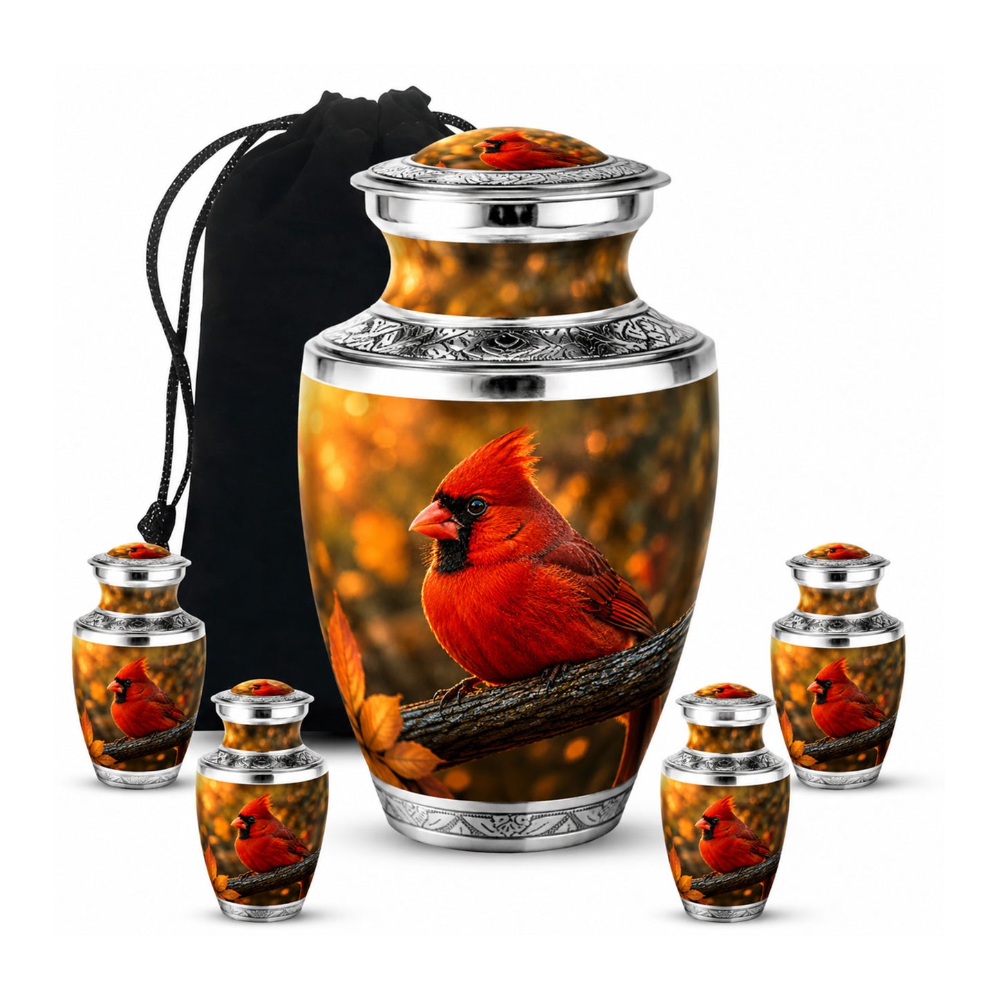 Redbird Cardinal Cremation Urn for Ashes