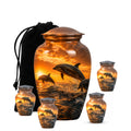 10 inch large Urn with 4 Keepsake 3 Inch Urn