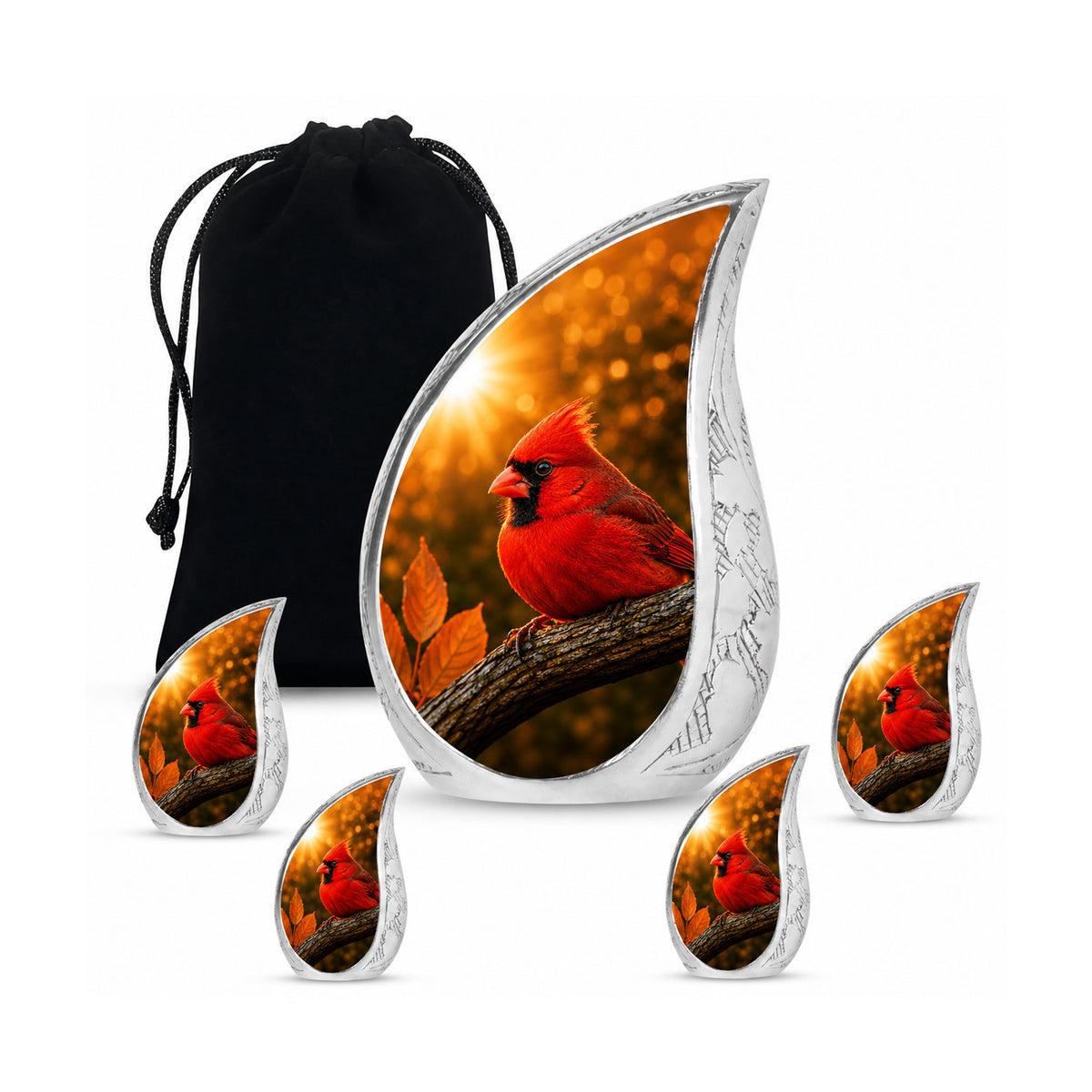 Redbird Cardinal Cremation Urn for Ashes
