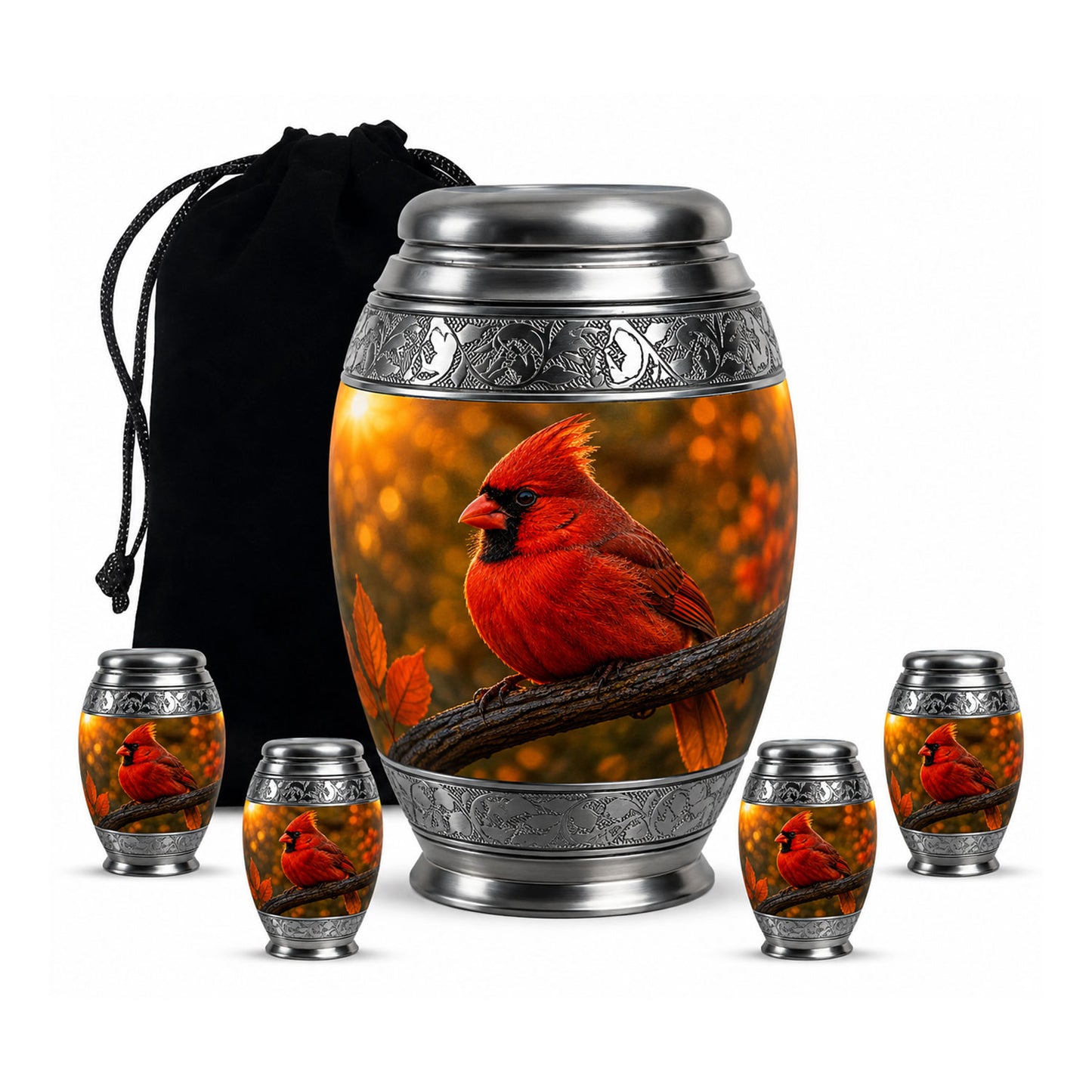 Redbird Cardinal Cremation Urn for Ashes