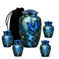 10 inch large Urn with 4 Keepsake 3 Inch Urn