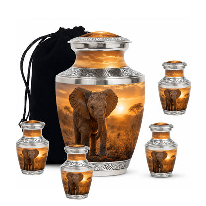 Baby Elephant Cremation Urn For Ashes
