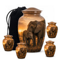 10 inch large Urn with 4 Keepsake 3 Inch Urn