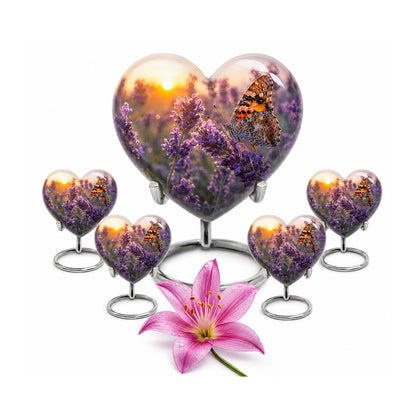 Lavender Fields Butterfly Cremation Urn