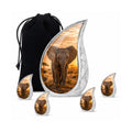 10 inch large Urn with 4 Keepsake 3 Inch Urn
