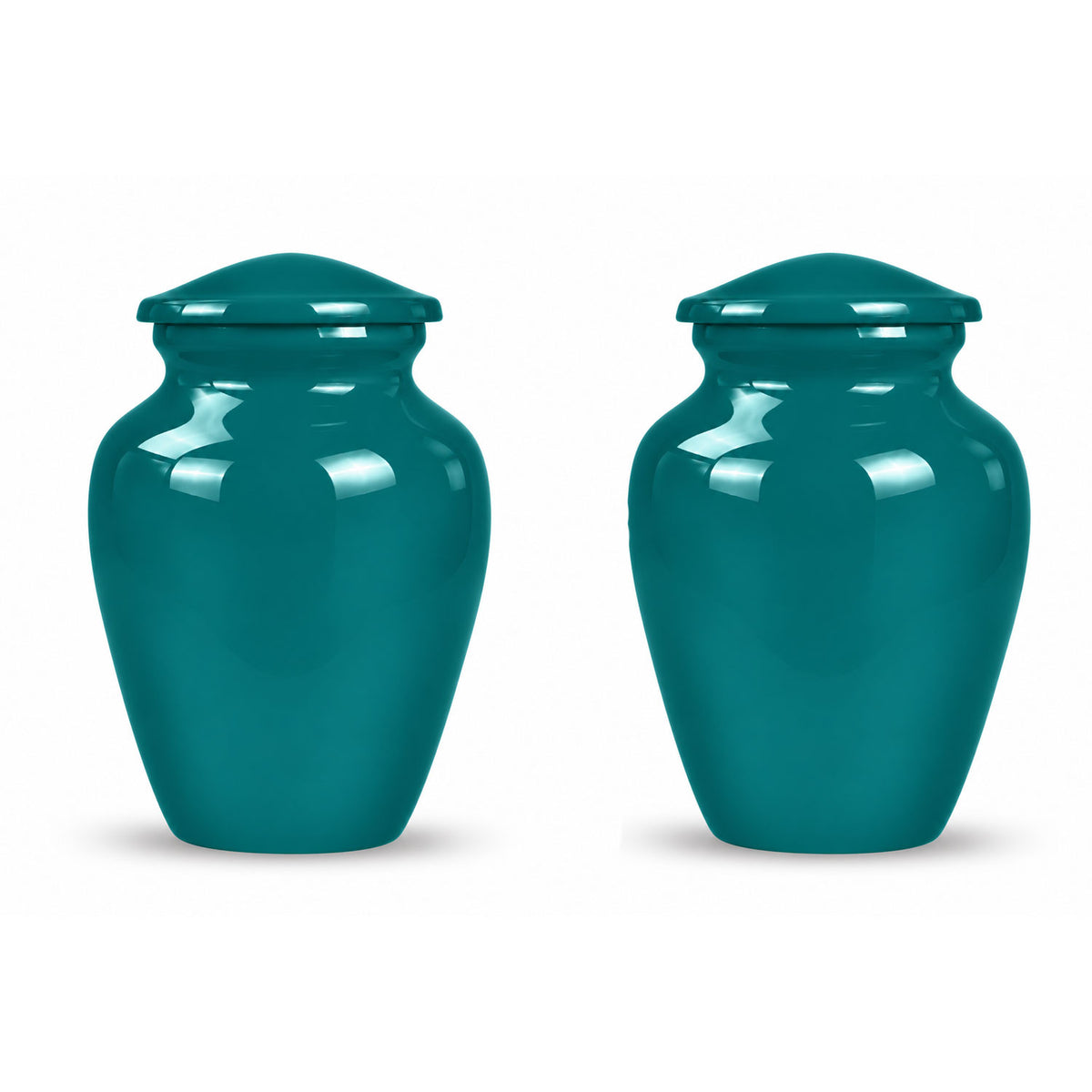 Custom Cremation Urn – Classic Teal Urn for Human Ashes