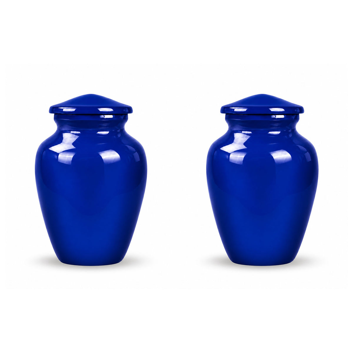 Custom Cremation Urn – Classic Dark Blue Memorial Urn for Ashes