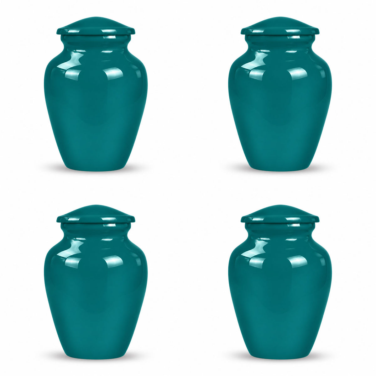 Custom Cremation Urn – Classic Teal Urn for Human Ashes