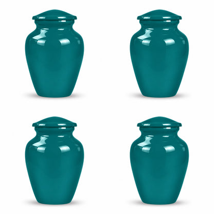 Custom Cremation Urn – Classic Teal Urn for Human Ashes