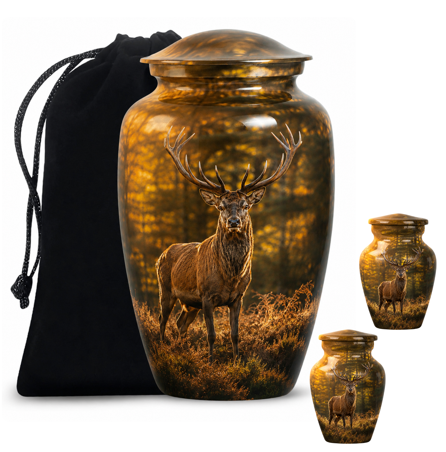 Swamp Deer Cremation Urn
