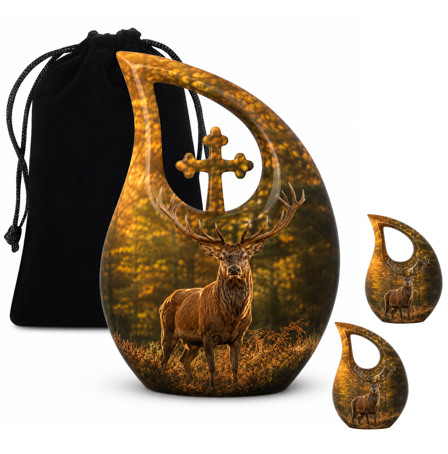 Swamp Deer Cremation Urn
