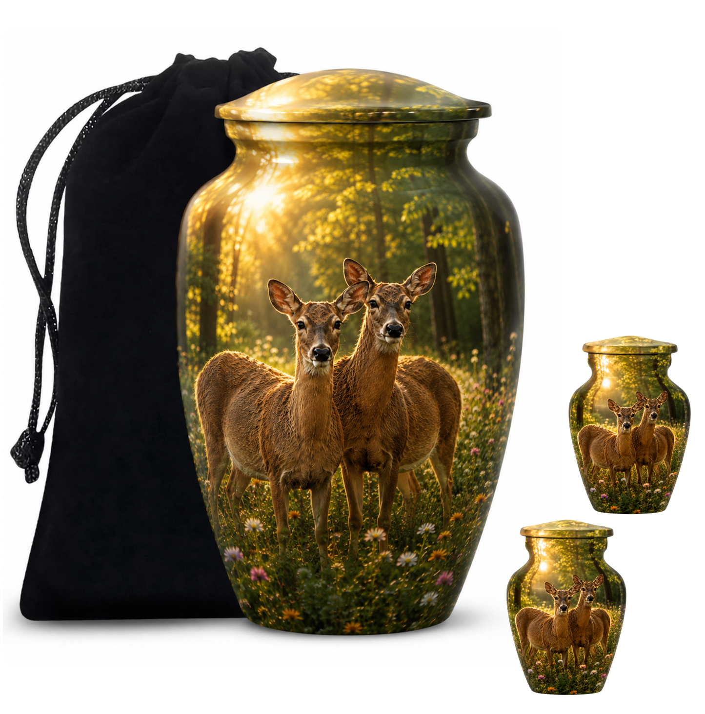 Roe Deer Cremation Urn for Human Ashes