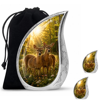 Roe Deer Cremation Urn for Human Ashes