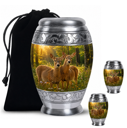 Roe Deer Cremation Urn for Human Ashes