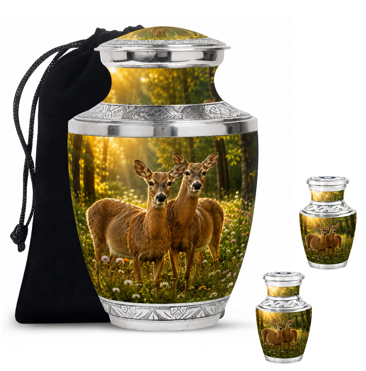 Roe Deer Cremation Urn for Human Ashes