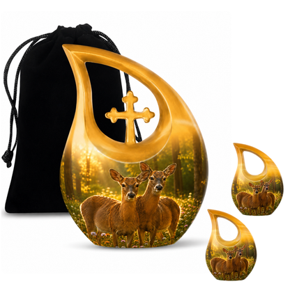 Roe Deer Cremation Urn for Human Ashes