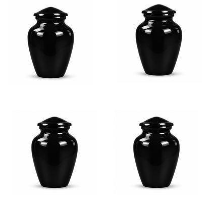 Custom Cremation Urn – Classic Black Urn for Human Ashes