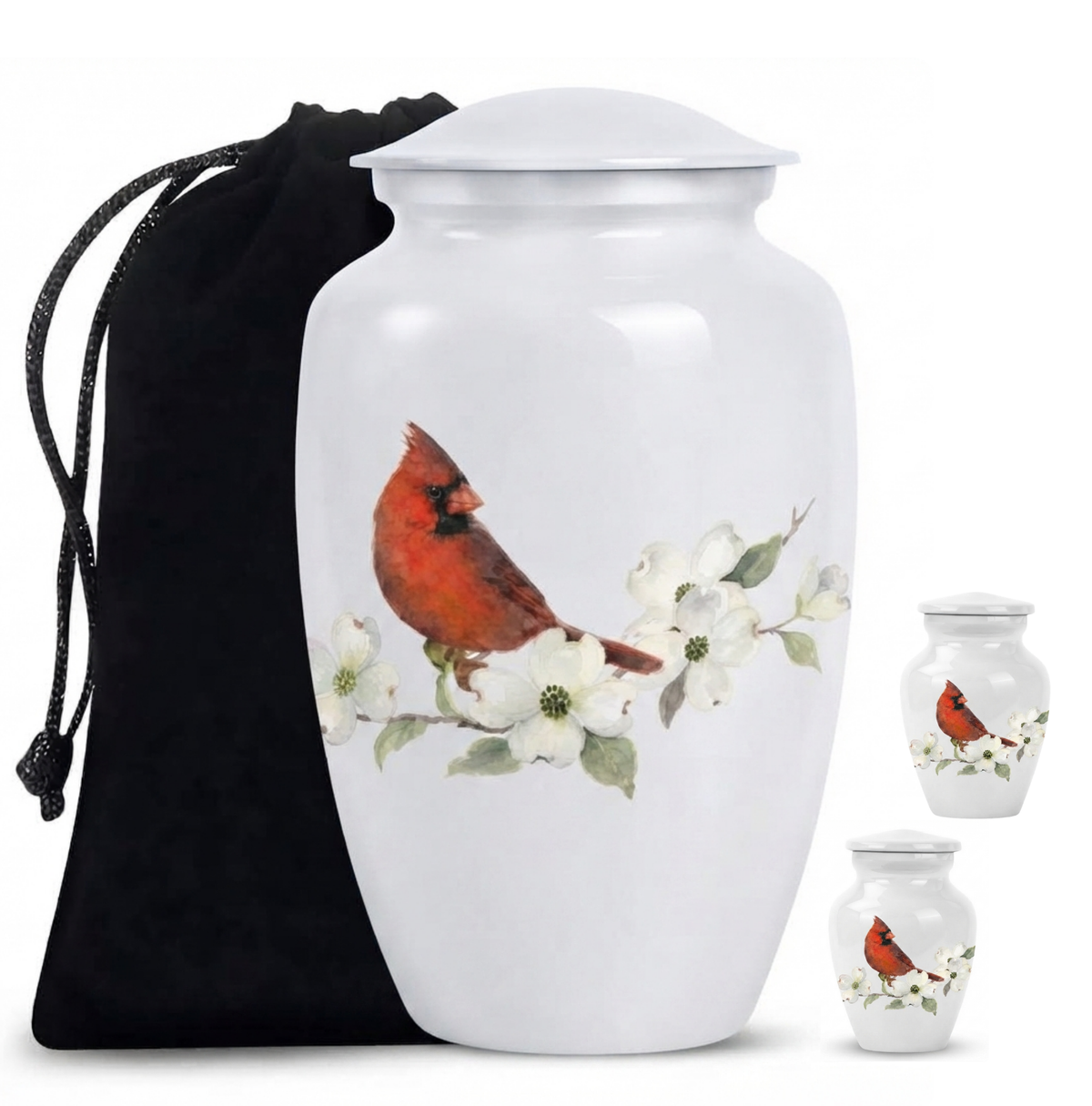 Red Cardinal Cremation Urn for Ashes