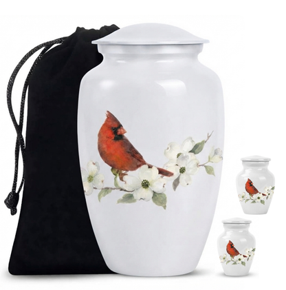 Red Cardinal Cremation Urn for Ashes