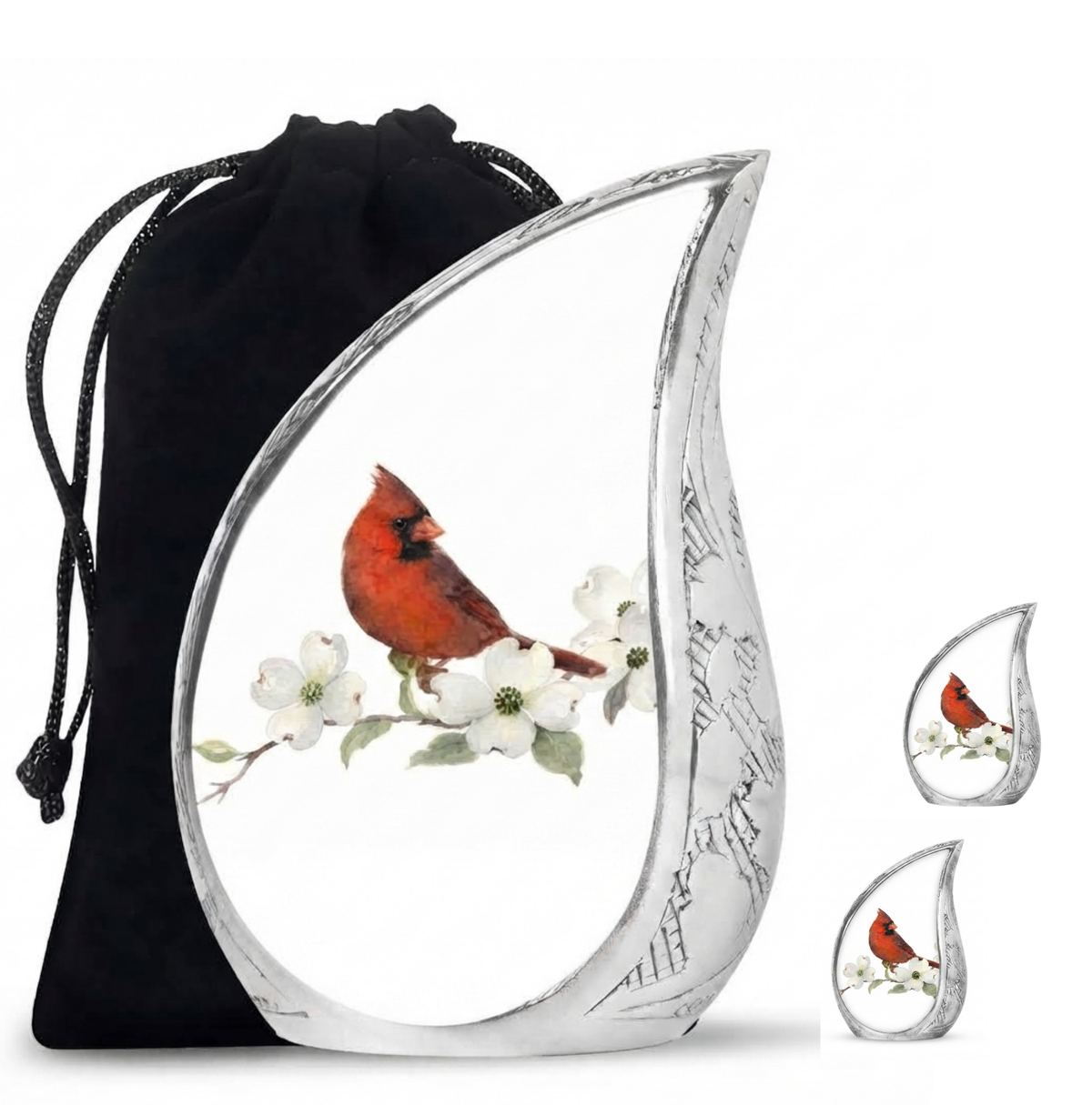 Red Cardinal Cremation Urn for Ashes