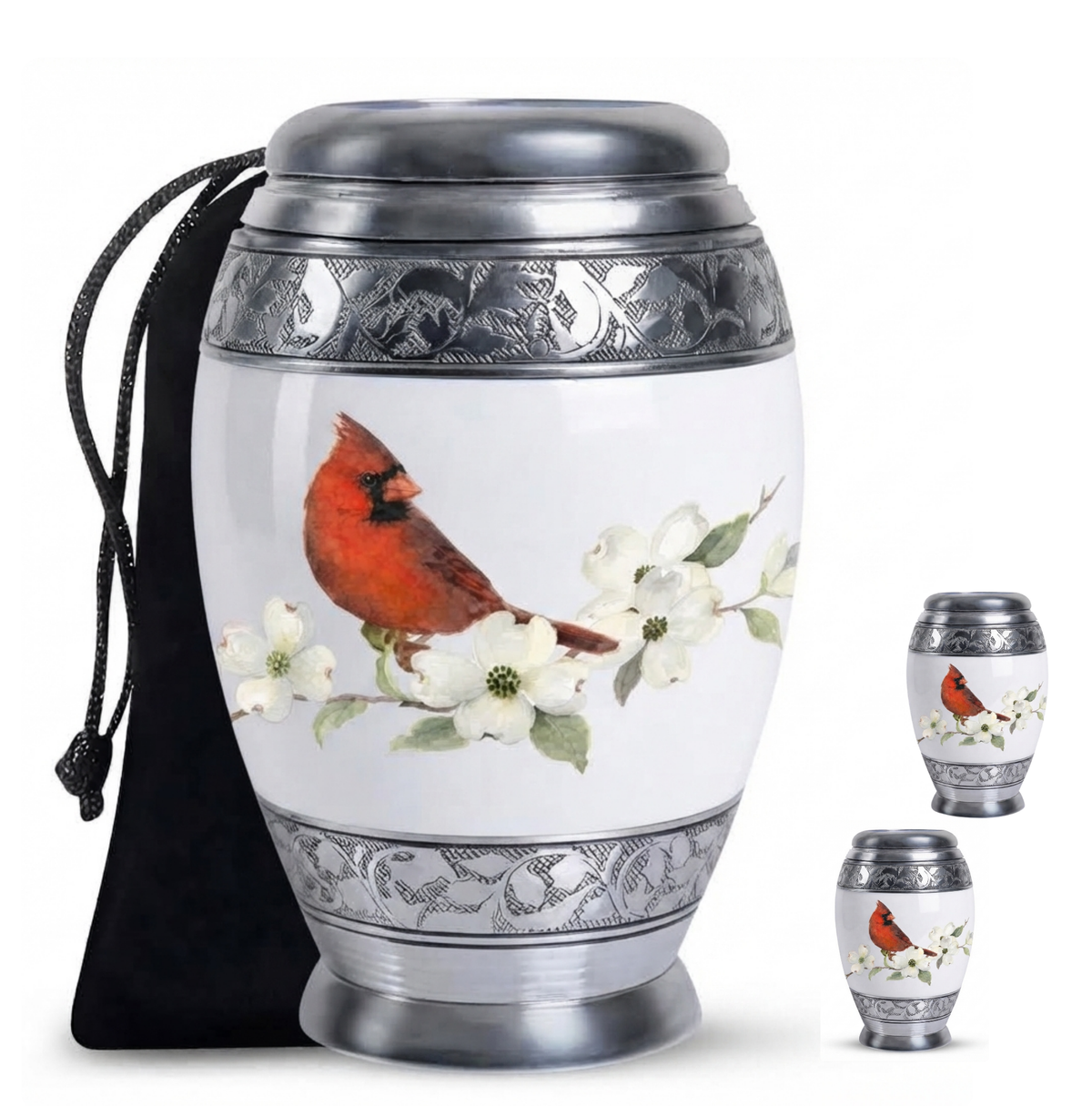 Red Cardinal Cremation Urn for Ashes