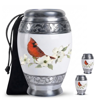Red Cardinal Cremation Urn for Ashes