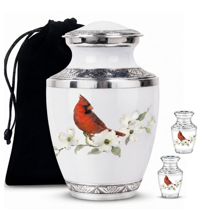 Red Cardinal Cremation Urn for Ashes