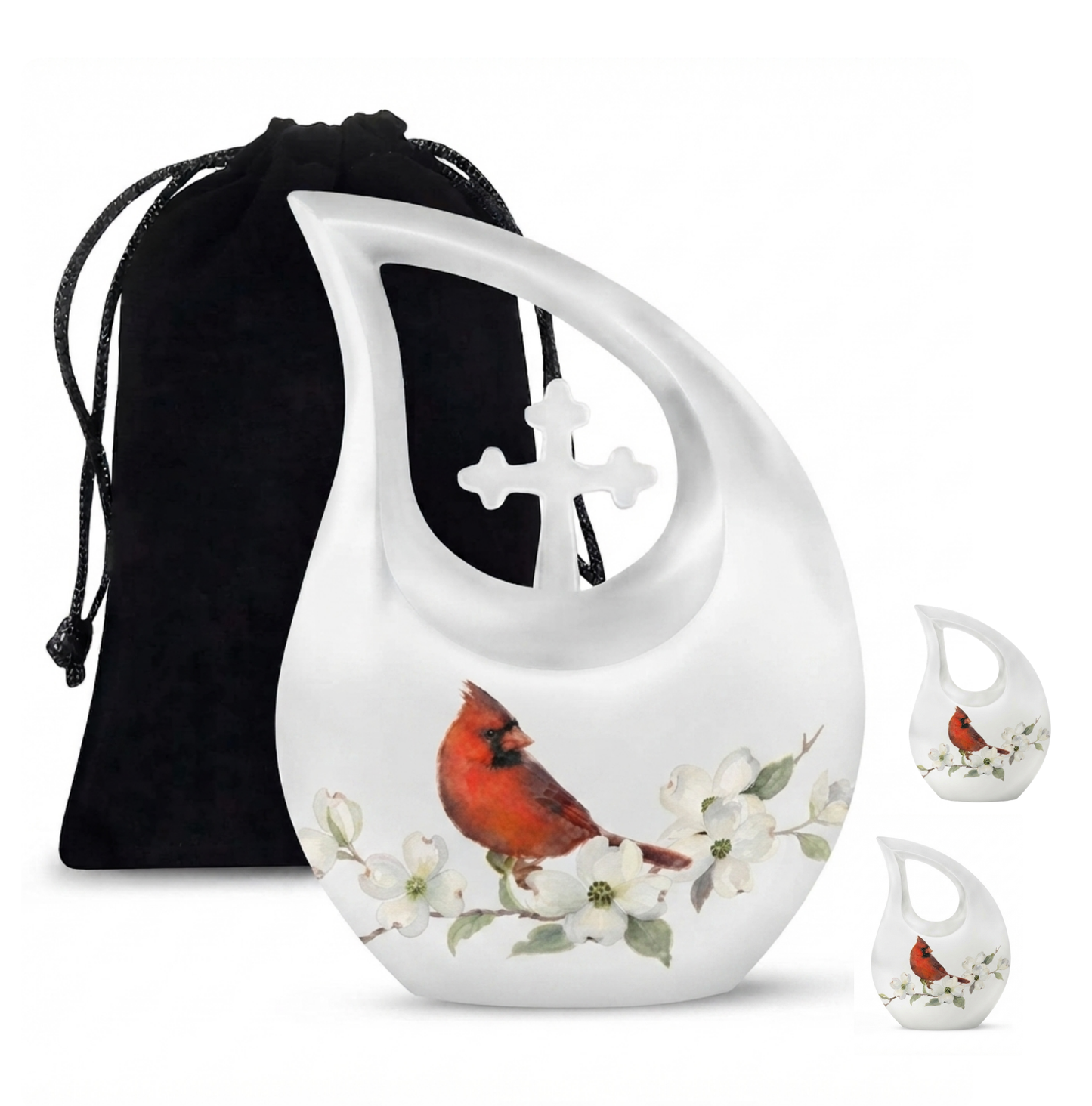 Red Cardinal Cremation Urn for Ashes
