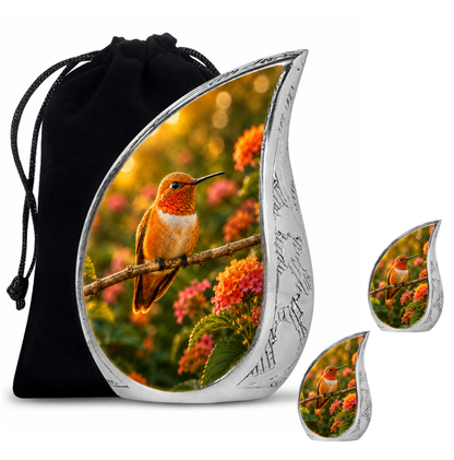 Rufous Hummingbird Cremation Urn For Ashes