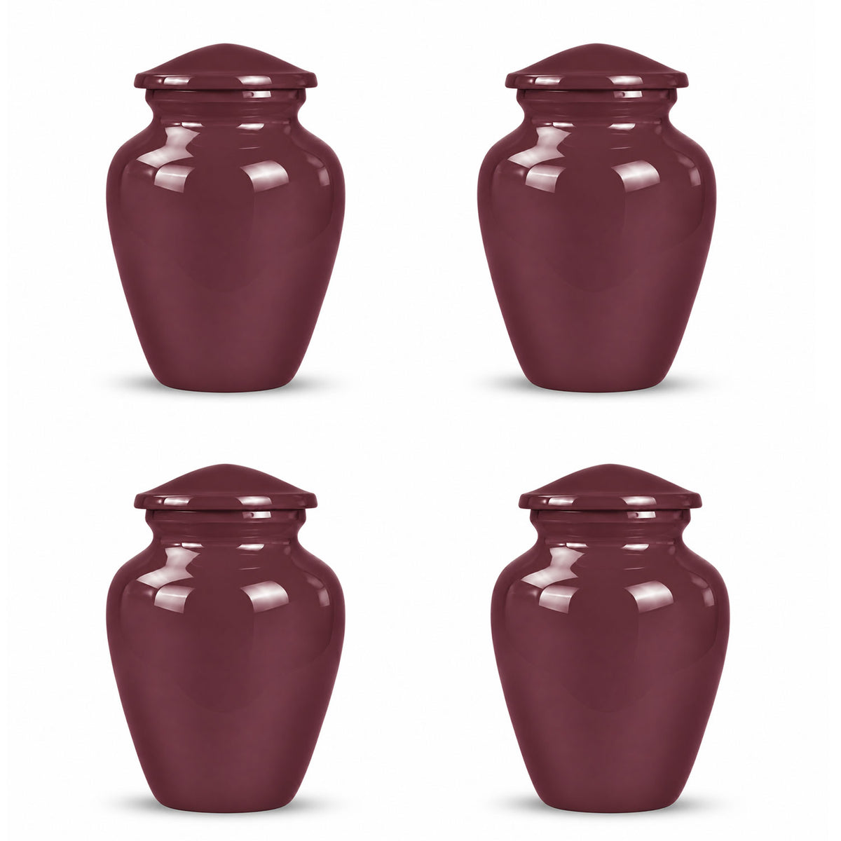Custom Cremation Urn – Classic Burgundy Urn for Human Ashes