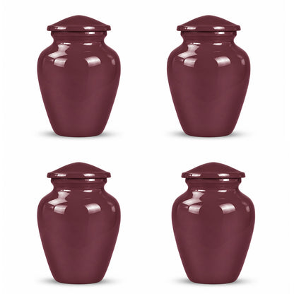 Custom Cremation Urn – Classic Burgundy Urn for Human Ashes