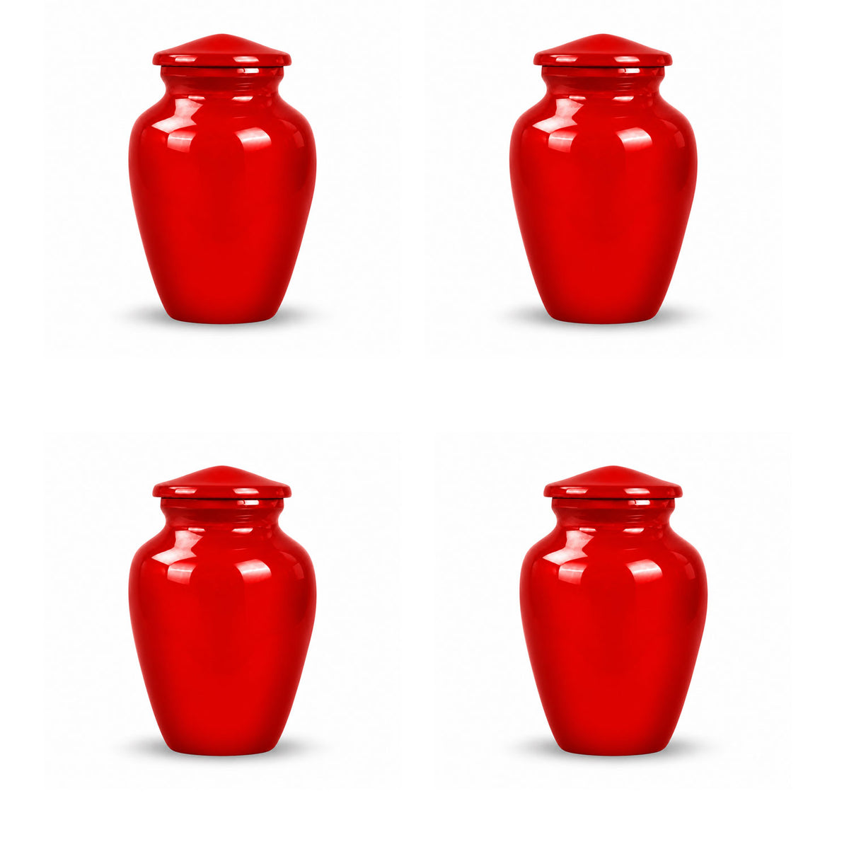 Custom Cremation Urn – Classic Red Urn for Human Ashes