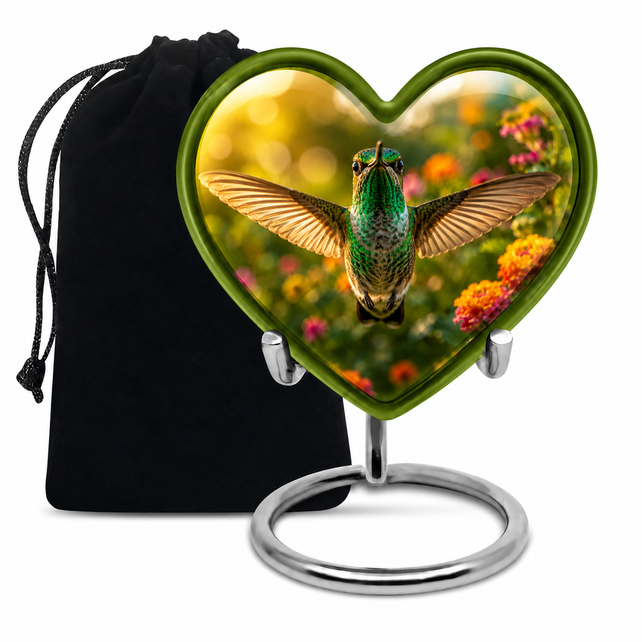 Flying Hummingbird Cremation Urn For Ashes